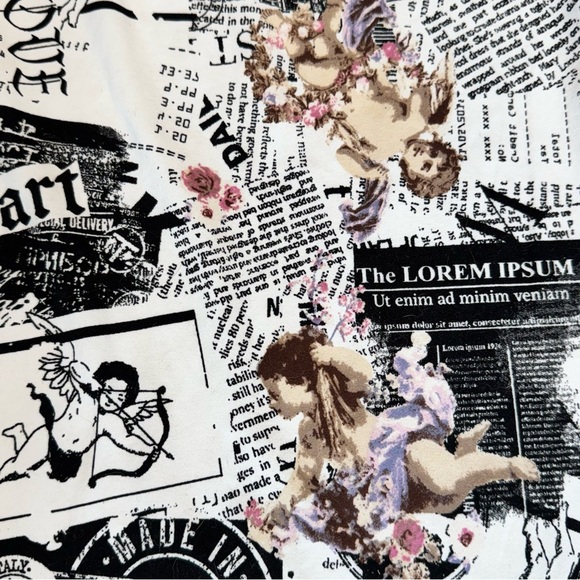 Almost Famous Black and White Sleeveless Mini Slip Dress - Picture 4 of 8